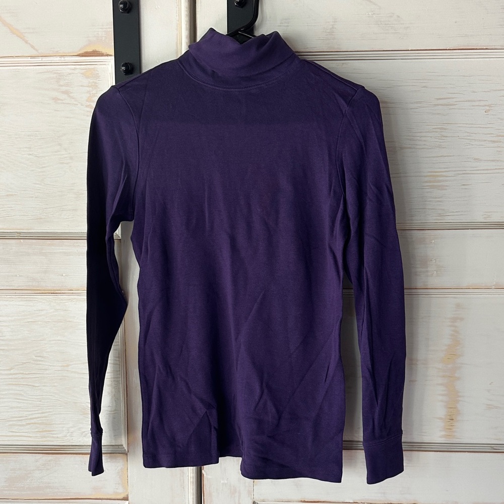 Karen Scott Deep Purple Cotton Top